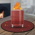 Solo Stove Mesa/XL Tabletop Fire Pit Mat, 4-Layer Fireproof Heat Resistant Under Grill Mat, Easy-to-Clean Waterproof & Non-Slip for Table Top Protection - Red by GIESIOE