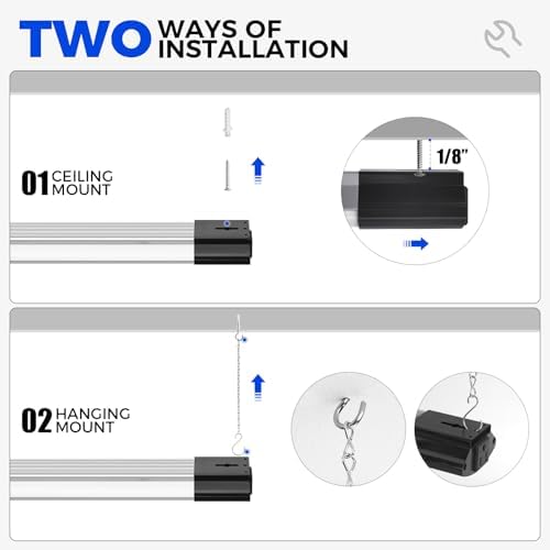 Barrina BS168 LED Shop Lights 8FT for Workshop, 168W 16800LM 5000K, 2 Packs - Image 6