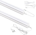 4FT LED Shop Light, 2300LM 6500K Bright White, 20W Linkable Shop Lights, Plug in Shop Lights with ON/Off Switch for Garage Workshop Basement Cabinet, Fluorescent Light Fixtures Replacement (2 Pack) by YULINKCOLighting