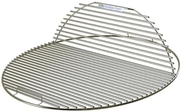 SnS Grills EasySpin Charcoal Grill Cooking Grate, 304 Stainless Steel, Large Hinged Opening, Perfect for 2-Zone Cooking, Replacement Grate Compatible with Weber & Other Grills - 18” Inches - Image 2