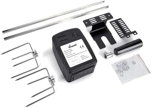 Rotisserie Kit-Rotisserie Heavy Duty Stainless Steel Universal Complete Grill Rotisserie Kit with Electric Motor for BBQS - Image 7