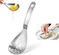 5 in 1 Egg Separator for Raw Eggs, Potato Masher Multifunction Cooking Spoon, Egg Yolk Separator, Grater Plate, Bottle Opener & Slotted Spoon 304 Stainless Steel Thickened (Cooking spoon) by Unknown