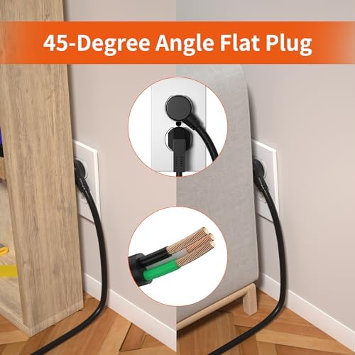 8 Outlet Power Strip 2100J Surge Protector, 12FT Heavy Duty Extension Cord Wide Spaced Outlet and Wall Mount Metal Powerstrip for Home Office Garage Workshop - Image 6