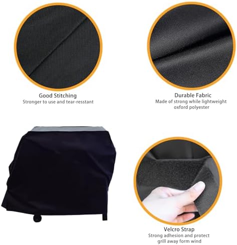 Grill Cover for Char-Griller Flat Iron 2 Burner Outdoor Gas Griddle Grill - Image 3