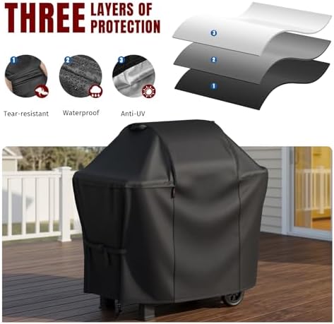 SHINESTAR 48in Grill Cover for 200 & Spirit II 200 Gas Gril, Velcro Straps - Image 6