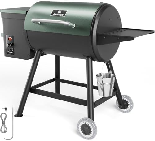 DAMNISS Pellet Smoker Grill Combo, 456 SQ.IN Cooking Area with PID Temperature Control (180-450°F) Electric BBQ Meat Grills & Smokers, Patio Backyard for Roast Outdoor by DAMNISS