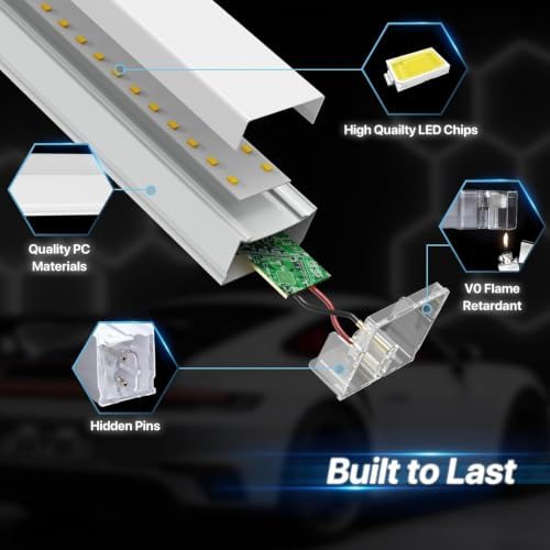 HYPERLITE Gen II Hexagon Garage Lights: 168W 16800LM 5 Grids Hexagon Led Light, 6500K Ultra Bright Honeycomb Hex Lights, Durable Design for Garage, Shop, Basement, Barber, Homegym - Image 4