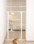 No Pawblems 71" Extra Tall Pet Gate, 29"-43" Wide Pressure Mounted, White by NoPawblems