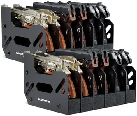 BlackSmith Foam Pistol Rack for Gun Safe Gun Accessories Storage Firearm Handgun Rack Revolver Pistols Holder by BlackSmith