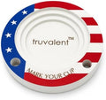 Party Cup Holder With Marker Slots & "Mark Your Cup" Engraved (Patriotic) by Truvalent
