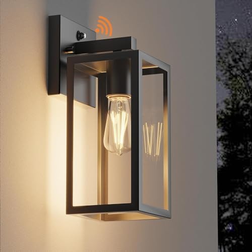 Kalium Dusk to Dawn Porch Outdoor Light, Wall Light Fixtures Waterproof Exterior Wall Sconce Light Fixture with E26 Base for Patio Entryway Hallway (Bulb not Included) by Kalium