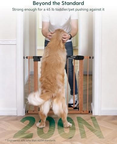Babelio 26-40 in Pressure Mounted Baby Gate for Stairs, PressGuard Dog Gate - Image 4