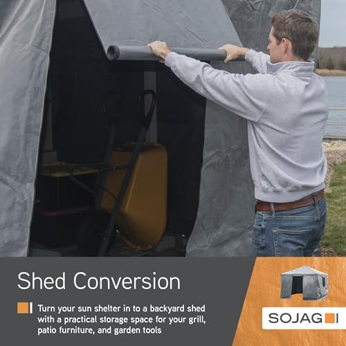 SOJAG Winter Accessories for Gazebos, 12 x 12 ft Gazebo Cover Plus, Gray - Image 2