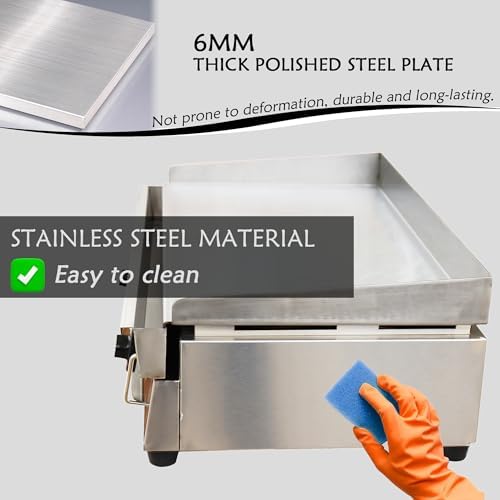 29‘’ Commercial Gas Griddle stainless steel Flat Top Grill - Image 5
