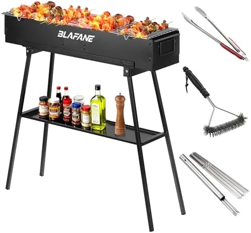 Charcoal Grill, Portable BBQ Grill with Removable Stand Accessories by Unknown