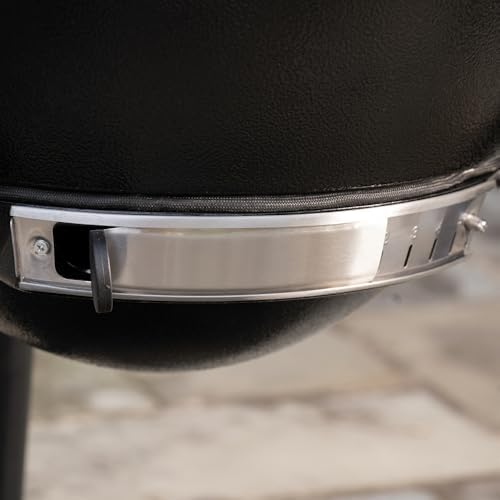 Char-Griller AKORN 20-Inch Kamado Charcoal Grill and Smoker, Triple-Wall Insulated Steel with Cast Iron Grates, Warming Rack and EasyDump Ash Pan, 445 Sq. In. Cooking Area, Black - Image 6