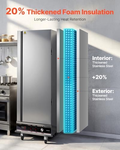 VEVOR Commercial Electric Food Warmer 16 Tier Stainless Steel Single-Door - Image 5