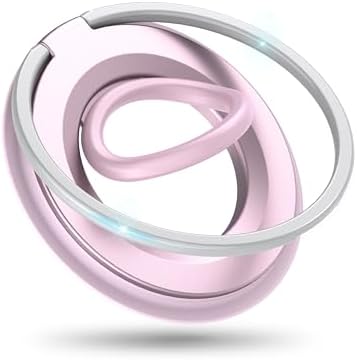 [2025 Upgrade] Magnetic Phone Grip for MagSafe, 360° Rotation Phone Ring Grip Stand, Finger Kickstand Two-Sided Magnet Compatible with iPhone 17/16/15/14/13/12/11 Pro/Max MagSafe Accessories by Unknown