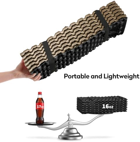 Foam Camping Pads for Hiking, Ultralight Closed Cell Mattress, Waterproof Soft Mat for Adults, Wide Picnic Yoga Mats, Folding Sleeping Pad for Outdoor Backpacking - Image 6