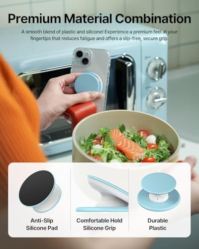 Sinjimoru Magnetic Phone Grip for MagSafe, Soft Silicone, Pink - Image 5