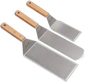 Metal Spatula Set Stainless Steel Hamburger Turner Griddle Flipper Scraper for BBQ Grill Flat Top by Anmarko