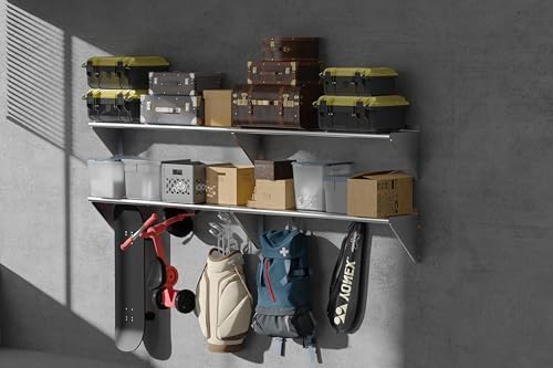 Stainless Steel Shelf 2 Pack 18"x36", Wall Mounted Metal Shelves - Image 6