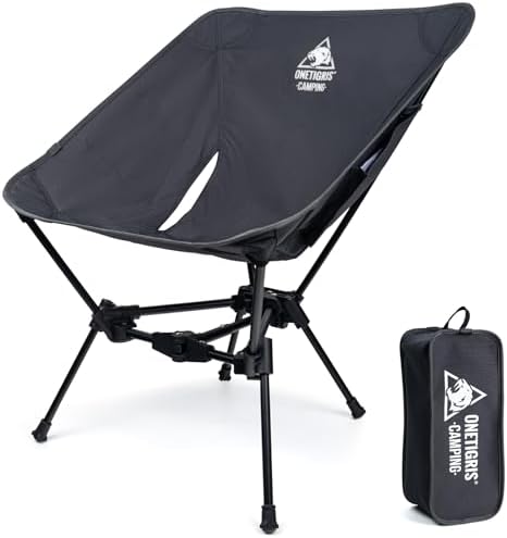 ONETIGRIS Tigerblade Camping Chair, Lightweight Folding Backpacking Hiking Chair, Compact Portable 330 lbs Capacity by OneTigris