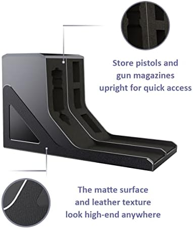 SUMING Universal Pistol Rack, Handgun Rack Pistol Holder for Gun Safe, Gun Holder Protective Pistol Stand Gun Storage Fit Most Handguns - Image 4