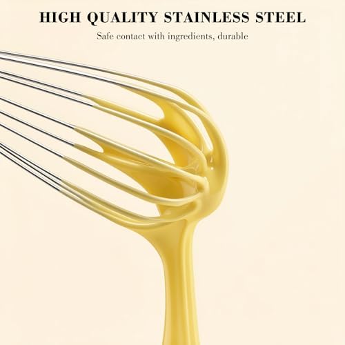 NileHome 1-Pack Stainless Steel Whisk,Kitchen Utensils for Cooking - Image 3