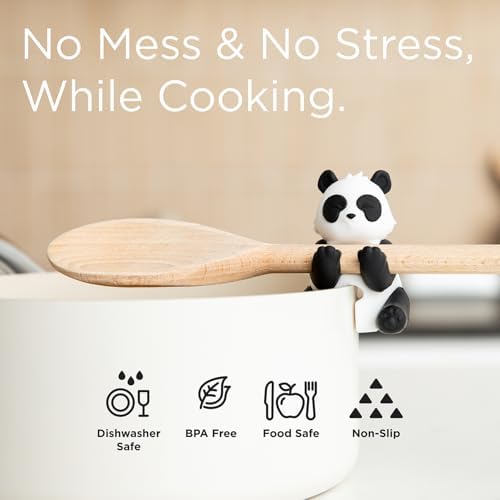 Itera Panda Silicone Cat Spoon Rest Kitchen Gadget Utensil Holder - Image 2