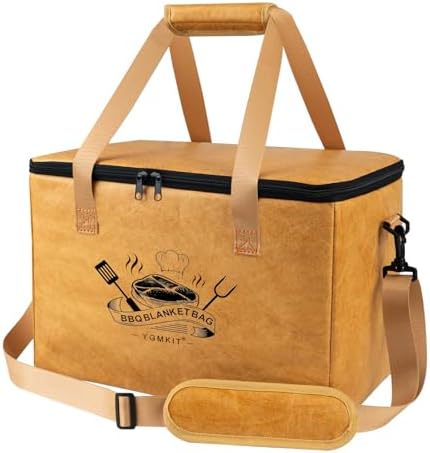 BBQ Blanket for Resting Meat,Reusable BBQ Resting Bag for Meat,Meat Brisket Resting Bag,Meat Blanket for Resting Large Barbecue Resting Blanket For Outdoor Smoker and Grilling (Yellow) by YGMkit