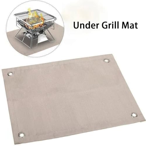 24" x 32" Fire Pit Mat Fireproof Wood Stove Under Grill Mat with Solo Stove for Outdoor Wooden Deck BBQ Lawn - Image 7