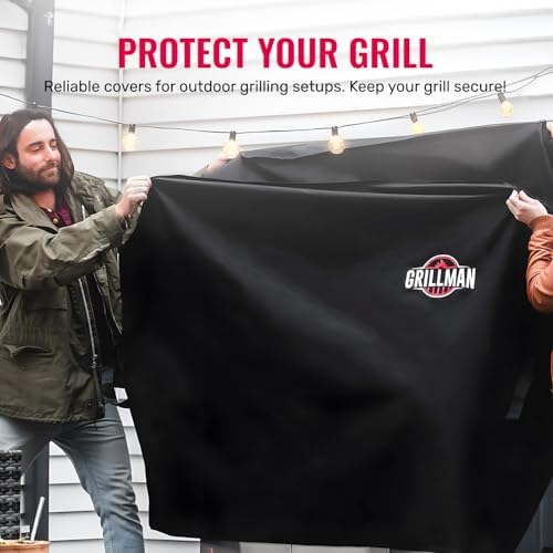 Grillman Waterproof BBQ Grill Cover for Outdoor Grills, 30 Inch, Black - Image 2