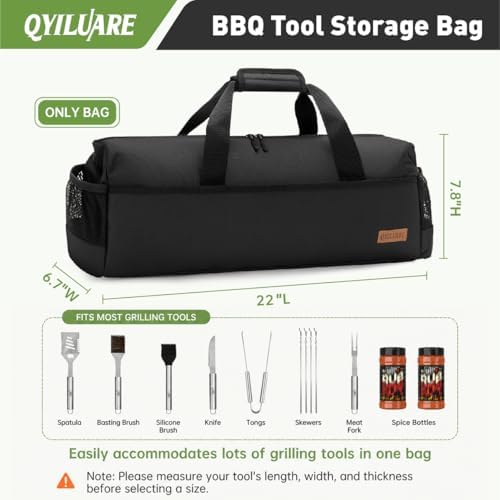 Heavy Duty Waterproof 22" Grill Tool Storage Bag,Grill Utensil Storage Bag - Image 2