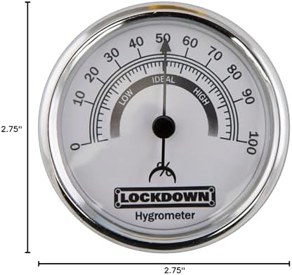 Lockdown Vault Hygrometer for Monitoring Humidity and Moisture Control in Gun Vault, Safe, Storage - Image 5