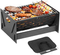 Charcoal Grill Portable Folding with Carry Bag,BBQ Camping Grill Fire Pit by DNKMOR