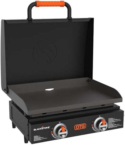 Blackstone OTG Outdoor Tabletop Griddle with Built-in Hood, Black, 22 Inch by Blackstone