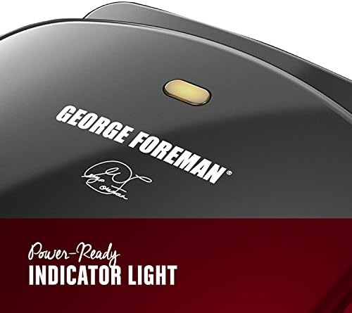 George Foreman 2-Serving Classic Plate Electric Indoor Grill and Panini Press,Black,Small Compact Size,GR10B,(Pack of 2) - Image 2