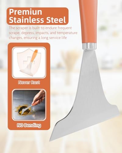 Griddle Scraper for Flat Top, Grill Srape Tool for Cooking Cleaning - Image 4