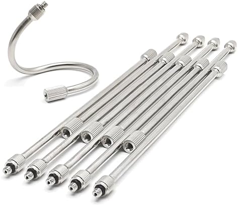 10Pack 7.6Inch Flexible Nozzle Extensions Brass Mist Rod for Misting System by WANJIAHUI