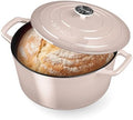 Nuwave 6 Qt PFAS-Free Enameled Cast Iron Dutch Oven Pot with Lid, Chiffon by NuWave
