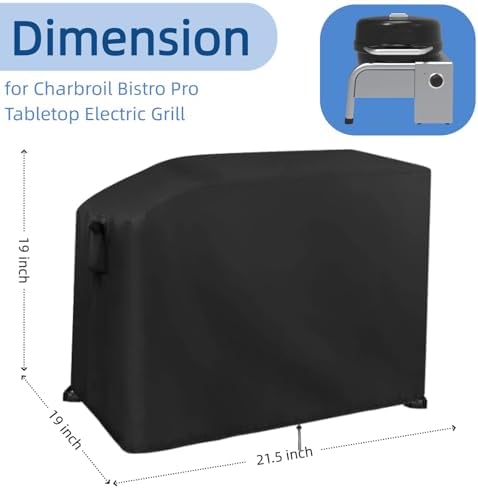 Mini Gas Grill Cover for Charbroil Bistro Pro Tabletop Electric Griddle - Image 2