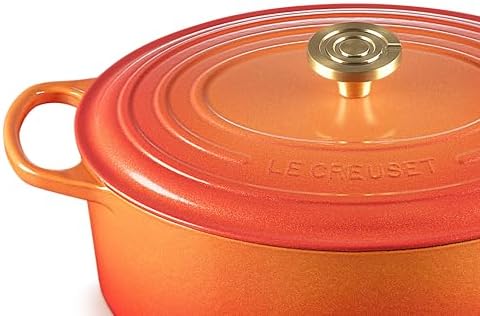 Le Creuset Enameled Cast Iron Oval Dutch Oven, 6.75 qt., Flamme Doree - Image 2