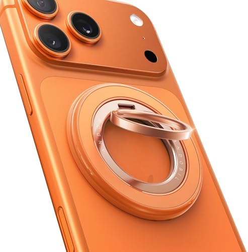 andobil 2026 3rd Gen Stability Magnetic Phone Ring Grip for MagSafe, Orange by Andobil