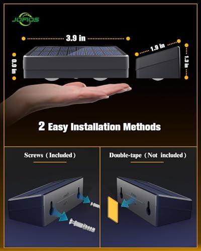 JOFIOS Solar Fence Lights 8 Pack, 50 Lumens Outdoor Fence Solar Lights with 12 Modes RGB Color Glow LED Solar Lights Outdoor Waterproof, Solar Lights for Patio, Backyard, Deck, Fence, Railing. - Image 6