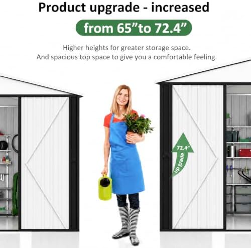 Polar Aurora 6x8 FT Outdoor Storage Shed - Image 3