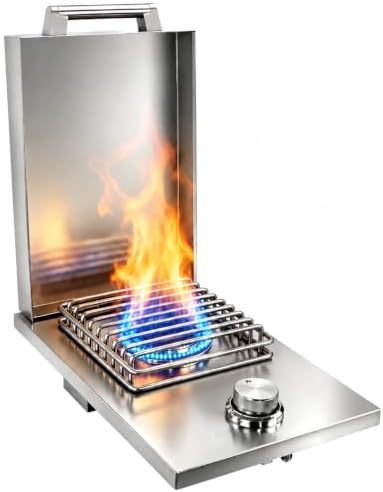 Built-in Single Side Burner for Outdoor Kitchen，Natural Gas & Propane by Qualipo