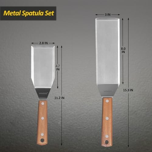 Stainless Steel Spatula Set, Grill Spatula Set,Smash Burgers Metal Flipper - Image 2