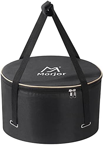 Morjor Dutch Oven Bag for 12 & 10 Inch, Extra Inner Crossed Straps by Morjor