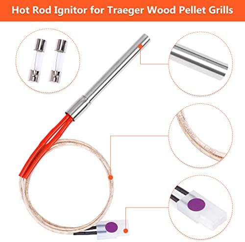 2 Pack Hot Rod Ignitor Kit for Traeger, Pit Boss & Camp Chef Pellet Grills - Image 2